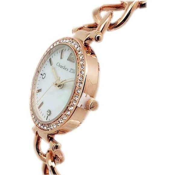 Charles Delon Dress/Formal Style Rose Gold Watch - Picture 2 of 3